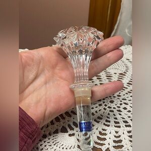 Marquis by Waterford Brookside crystal wine decanter stopper